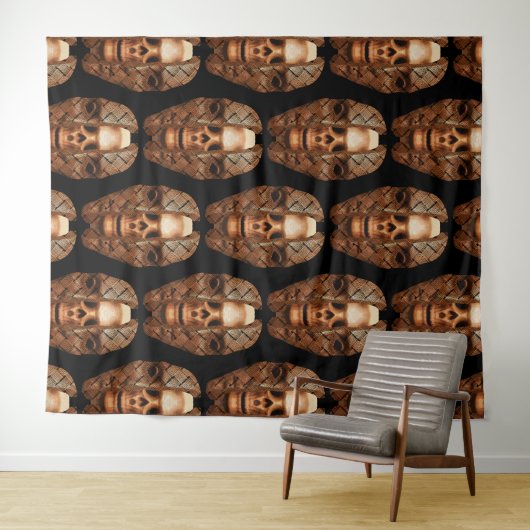 Skull inside: Enthüllung innerer Komplexität Wandteppich (Beispiel (Horizontal))