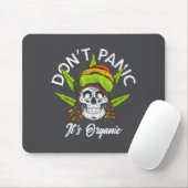 Skull Jamaica Rasta Funny Don´t Panic It´s Organic Mousepad (Mit Mouse)