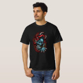 Skull Japanisch T-Shirt (Vorne ganz)