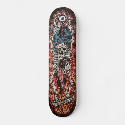 Skull Jaw Punk SK8 Board von Eat Street Skateboard (Vorderseite)