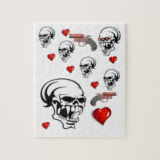 Skull Jigsaw Puzzle (Vertikal)