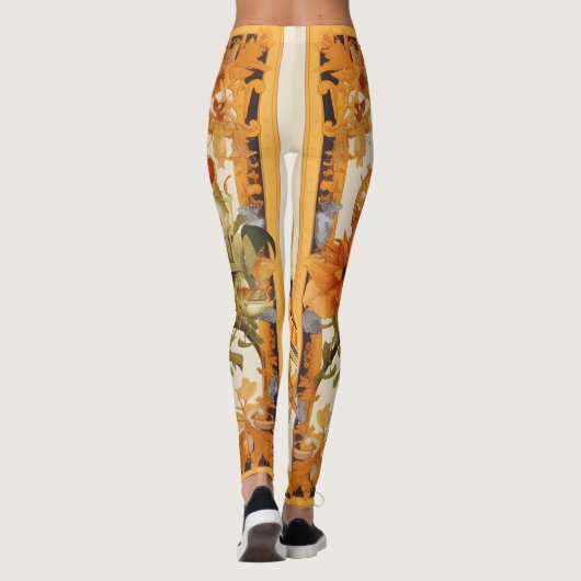 Skull Jungle | Farbiges Muster Leggings (Rückseite)