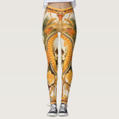 Skull Jungle | Farbiges Muster Leggings (Vorderseite)