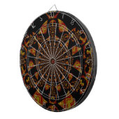 Skull Kaleidoskop Art Print Dartscheibe (Vorderseite rechts)