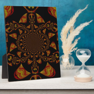Skull Kaleidoskop Art Print Fotoplatte