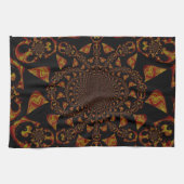 Skull Kaleidoskop Art Print Geschirrtuch (Horizontal)