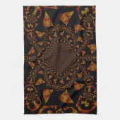 Skull Kaleidoskop Art Print Geschirrtuch (Vertikal)