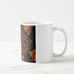 Skull Kaleidoskop Art Print Kaffeetasse