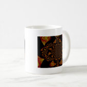 Skull Kaleidoskop Art Print Kaffeetasse (VorderseiteRechts)