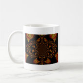 Skull Kaleidoskop Art Print Kaffeetasse (Links)