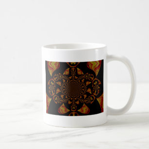 Skull Kaleidoskop Art Print Kaffeetasse