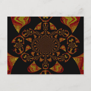 Skull Kaleidoskop Art Print Postkarte