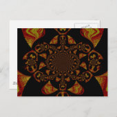 Skull Kaleidoskop Art Print Postkarte (Vorne/Hinten)