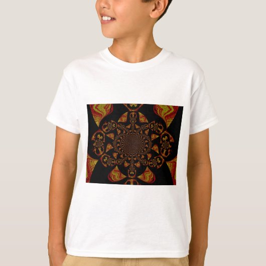 Skull Kaleidoskop Art Print T-Shirt (Vorderseite)