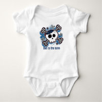 Skull Kariert Baby Personalisiert Custom 1 Stück