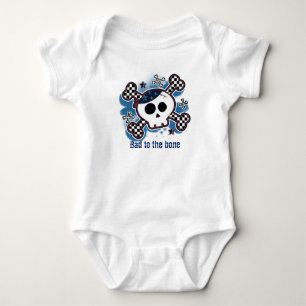 Skull Kariert Baby Personalisiert Custom 1 Stück Strampler