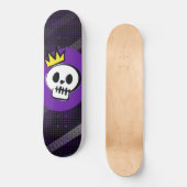 Skull King – Minimal Punk Skateboard (Vorderseite)