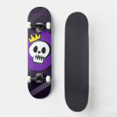 Skull King – Minimal Punk Skateboard (Vorderseite)