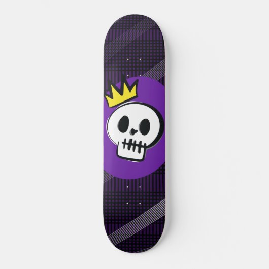 Skull King – Minimal Punk Skateboard (Vorderseite)