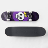 Skull King – Minimal Punk Skateboard (Horizontal)