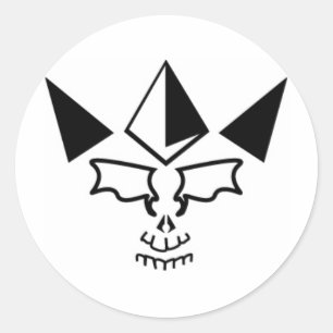 Skull King Runder Aufkleber