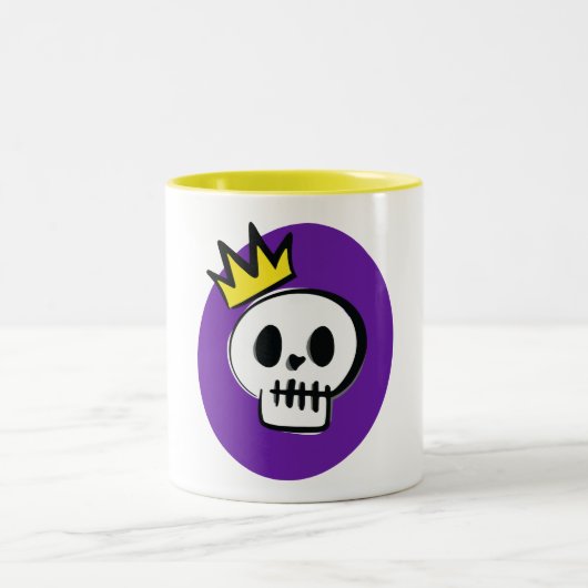 Skull King Zweifarbige Tasse (Mittel)