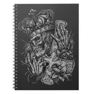 Skull KingSpiral Foto Notebook Notizblock