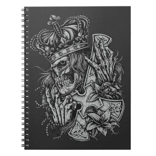Skull KingSpiral Foto Notebook Notizblock (Vorderseite)
