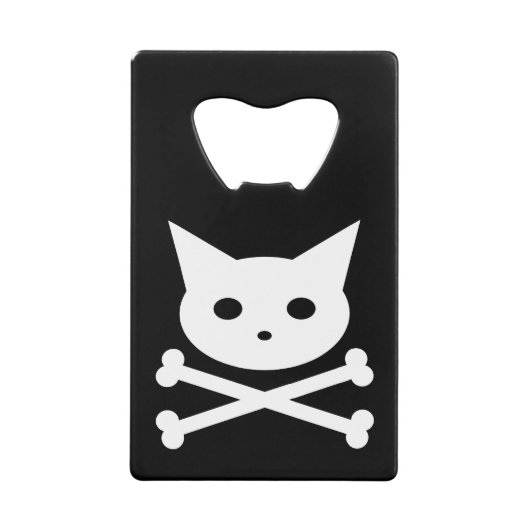 Skull Kitty Credit Card Flaschenöffner (Vorderseite)