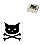 +{{ Skull Kitty }}+ Gummistempel (Stempel)