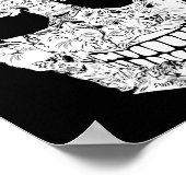 Skull Kitty Skeleton Halloween Kostüm Beängstigend Poster (Ecke)