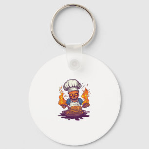 Skull Koch Madness � Funny Cooking Skelett Schlüsselanhänger