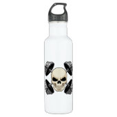 Skull-Krafttraining Dumbells Edelstahlflasche (Vorderseite)