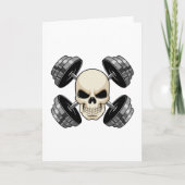 Skull-Krafttraining Dumbells Karte (Vorderseite)