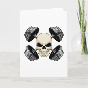 Skull-Krafttraining Dumbells Karte