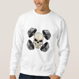 Skull-Krafttraining Dumbells Sweatshirt