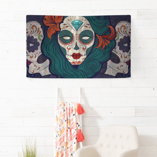 Skull Ladys Banner (Insitu)