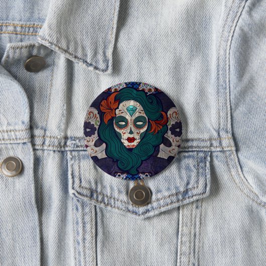 Skull Ladys Button (Beispiel)