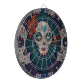 Skull Ladys Dartscheibe (Vorderseite Links)