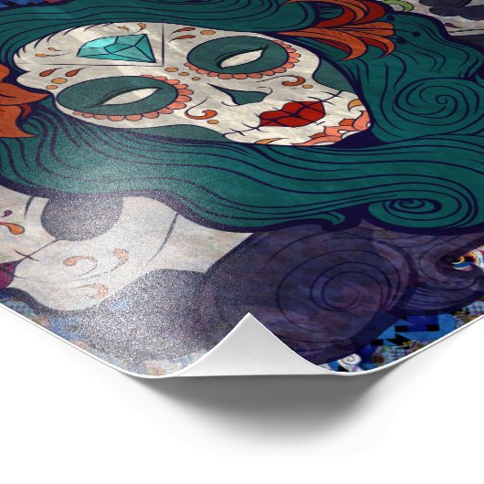 Skull Ladys Fotodruck (Ecke)