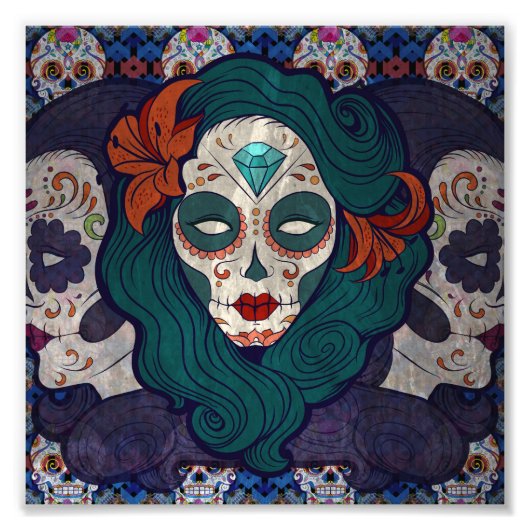 Skull Ladys Fotodruck (Vorne)