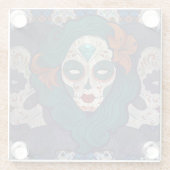 Skull Ladys Glasuntersetzer (Rückseite)