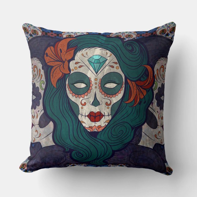 Skull Ladys Kissen (Vorderseite)
