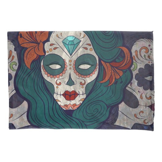 Skull Ladys Kissenbezug (Vorderseite)