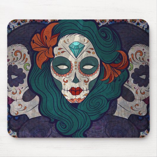 Skull Ladys Mousepad (Vorne)