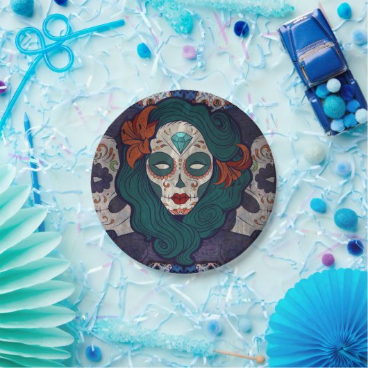 Skull Ladys Pappteller (Party)