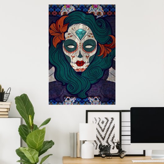 Skull Ladys Poster (Heimbüro)