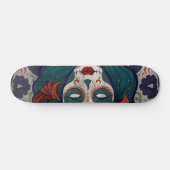 Skull Ladys Skateboard (Horizontal)