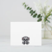 SKULL LETTER POSTKARTE (Stehend Vorderseite)