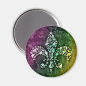 Skull Lilie Magnet (Vorderseite/Rückseite)
